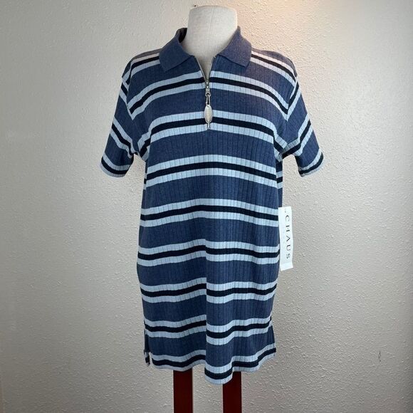 Chaus Tops - NWT Chaus Sport Long Quarter Zip Polo Top Size S